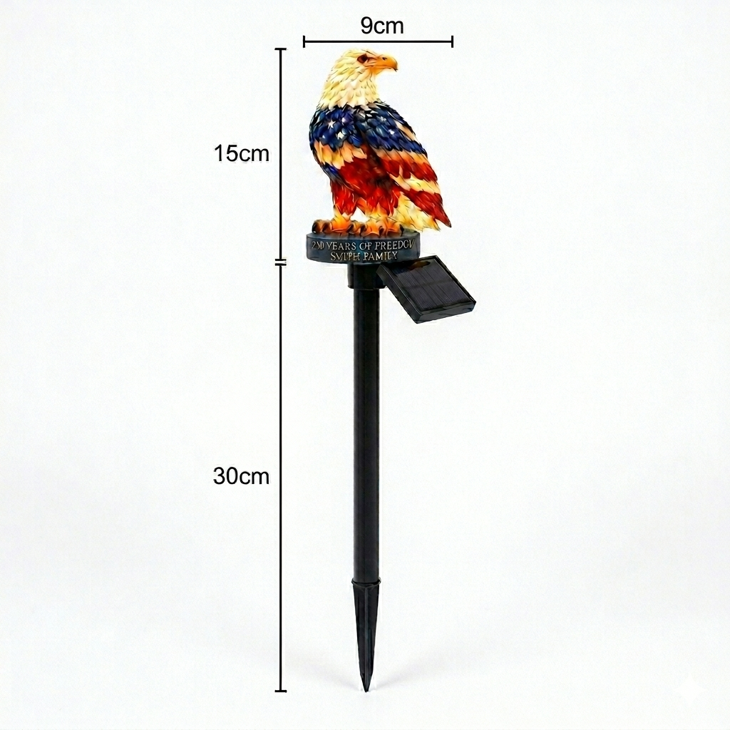 πΊπΈ Personalized Patriotic Eagle Garden Light