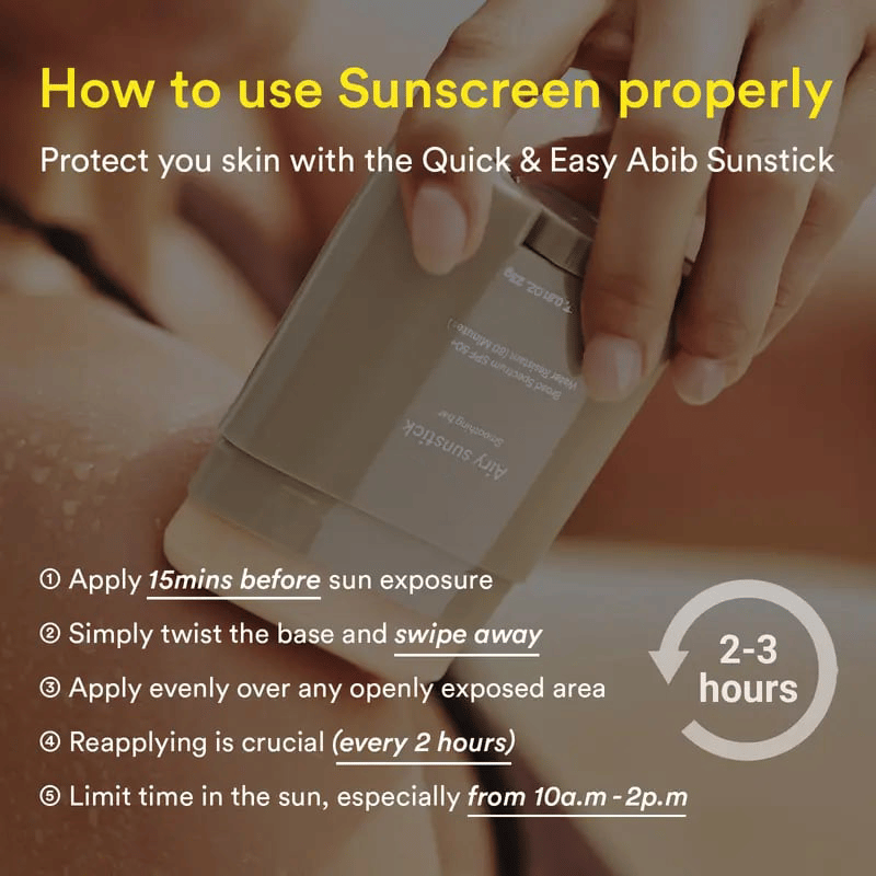 Airy Sunstick Smoothing Bar SPF50 (Single/Duo) | Matt Finish. Non-Sticky Sun Protection for Face and Body. Long-lasting. UV Protector sunscreen(0.81 oz)
