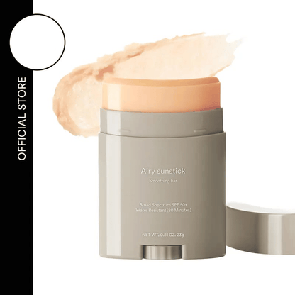 Airy Sunstick Smoothing Bar SPF50 (Single/Duo) | Matt Finish. Non-Sticky Sun Protection for Face and Body. Long-lasting. UV Protector sunscreen(0.81 oz)