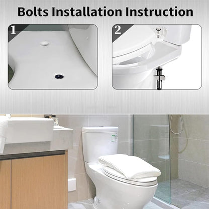 ✨ Universal Toilet Seat Bolt Kit - Quick Release & Easy Install