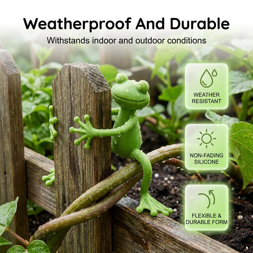 Frog Plant Stand Clips 🐸🌿 Support Climbing Plants Indoors Outdoors Stable Growth（Buy one get one free
