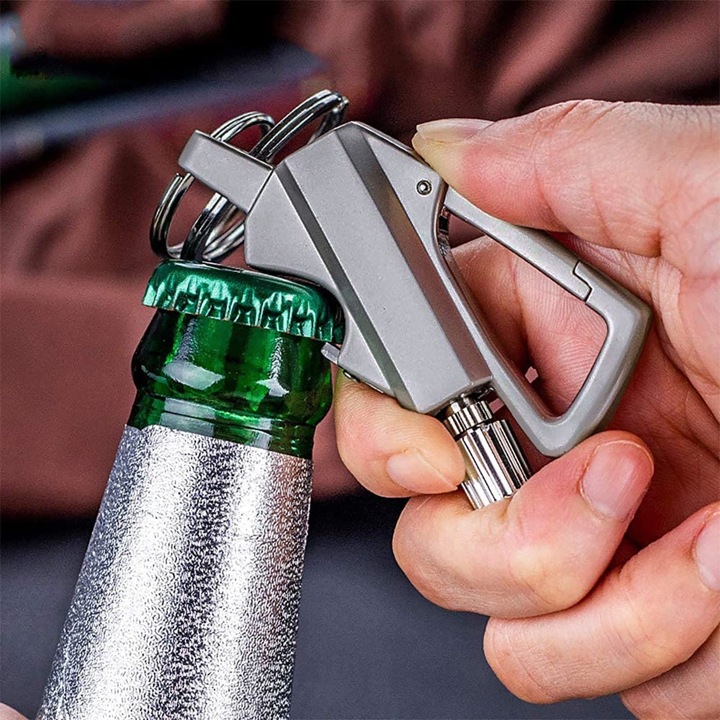 ✨LAST DAY 49% OFF - Permanent Match Infinity Lighter with Multitool Keychain Bottle Opener