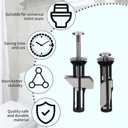 ✨ Universal Toilet Seat Bolt Kit - Quick Release & Easy Install