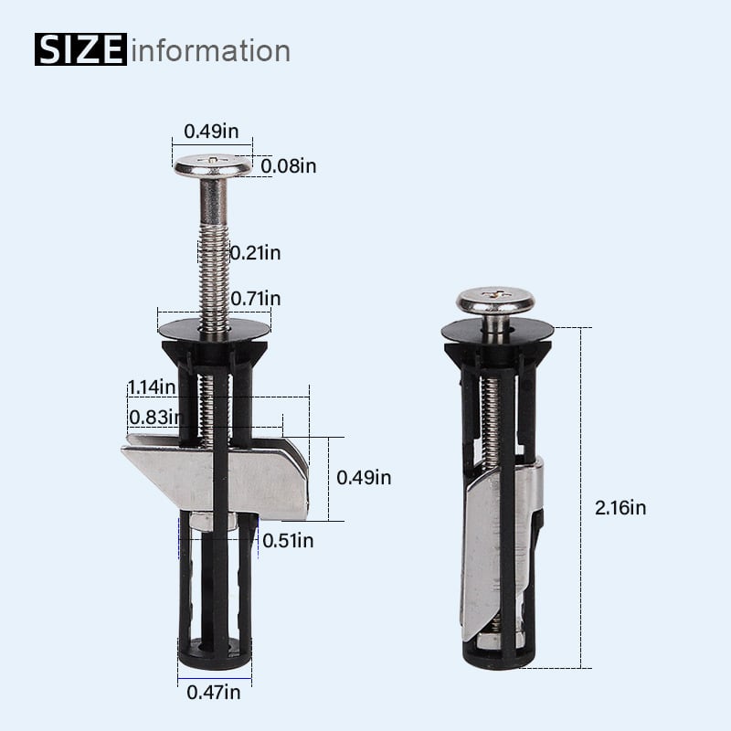✨ Universal Toilet Seat Bolt Kit - Quick Release & Easy Install