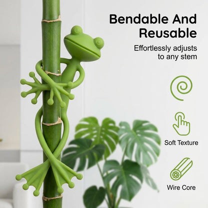 Frog Plant Stand Clips 🐸🌿 Support Climbing Plants Indoors Outdoors Stable Growth（Buy one get one free
