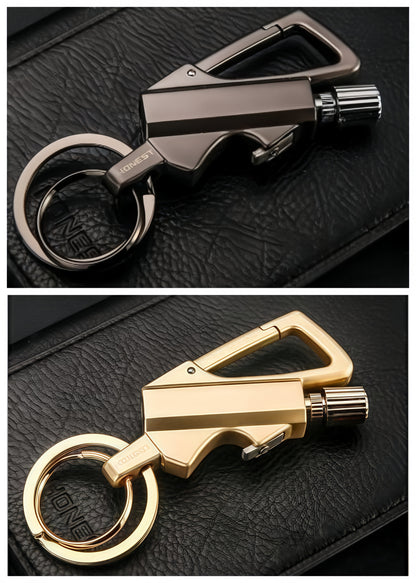 ✨LAST DAY 49% OFF - Permanent Match Infinity Lighter with Multitool Keychain Bottle Opener