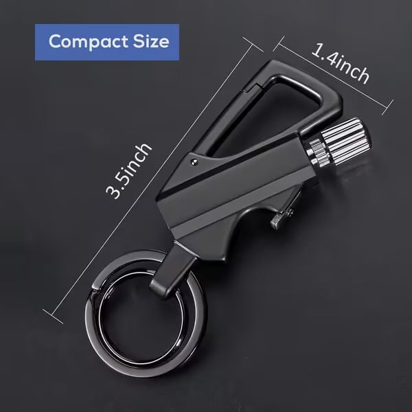 ✨LAST DAY 49% OFF - Permanent Match Infinity Lighter with Multitool Keychain Bottle Opener