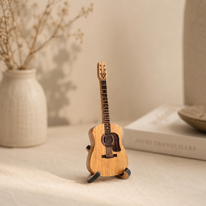 🔥2026 Special 49% OFF🔥-🎁Mini Cute Edition Wooden Guitar Plectrum Case🎸