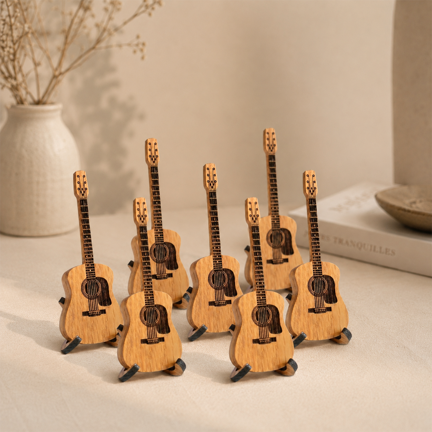 🔥2026 Special 49% OFF🔥-🎁Mini Cute Edition Wooden Guitar Plectrum Case🎸